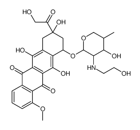 N-(2-hydroxyethyl)doxorubicin结构式