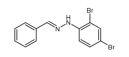 benzaldehyde-(2,4-dibromo-phenylhydrazone)结构式