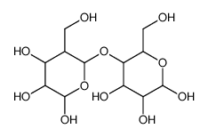 5-(hydroxymethyl)-6-[4,5,6-trihydroxy-2-(hydroxymethyl)oxan-3-yl]oxyoxane-2,3,4-triol结构式