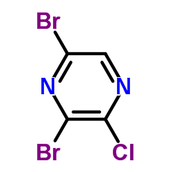 3,5-二溴-2-氯吡嗪结构式