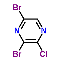 3,5-Dibromo-2-chloropyrazine Structure