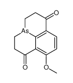 8-methoxy-2,3,5,6-tetrahydro-arsinino[3,2,1-ij]arsinoline-1,7-dione结构式