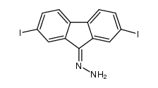 (2,7-diiodo-9H-fluoren-9-ylidene)hydrazine结构式