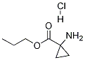 Cyclopropanecarboxylic acid, 1-aMino-, propyl ester, hydrochloride Structure