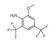 2-Methoxy-4,6-bis(trifluoromethyl)aniline结构式