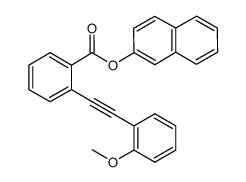 naphthalen-2-yl 2-((2-methoxyphenyl)ethynyl)benzoate Structure