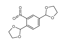 2,2'-(2-nitro-1,4-phenylene)bis(1,3-dioxolane) Structure