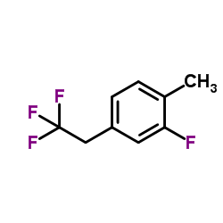 2-Fluoro-1-methyl-4-(2,2,2-trifluoroethyl)benzene Structure