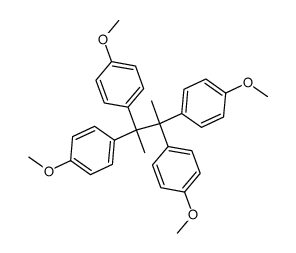dimethyl-tetra-p-anisylethane Structure