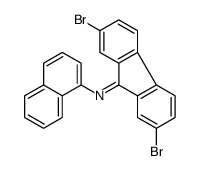 2,7-dibromo-N-naphthalen-1-ylfluoren-9-imine结构式