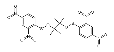 2,3-bis-(2,4-dinitro-benzenesulfenyloxy)-2,3-dimethyl-butane Structure