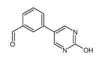 3-(2-oxo-1H-pyrimidin-5-yl)benzaldehyde结构式