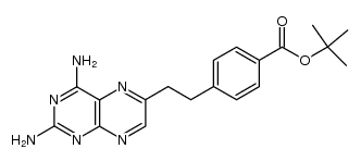 tert-butyl 4-[(2,4-diaminopteridin-6-yl)ethyl]benzoate结构式