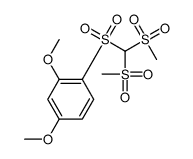 1-[bis(methylsulfonyl)methylsulfonyl]-2,4-dimethoxybenzene Structure
