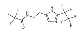 2-(pentafluoroethyl)-αN-(trifluoroacetyl)histamine结构式