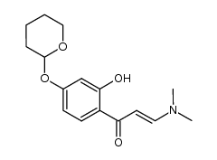 3-(dimethylamino)-1-(2-hydroxy-4-((tetrahydro-2H-pyran-2-yl)oxy)phenyl)prop-2-en-1-one Structure