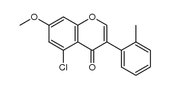 5-Chloro-7-methoxy-3-(2-methylphenyl)-4-oxo-4H-1-benzopyran Structure