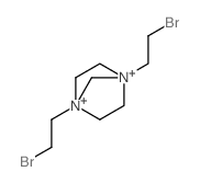 1,4-Diazoniabicyclo[2.2.1]heptane,1,4-bis(2-bromoethyl)-, bromide (1:2)结构式