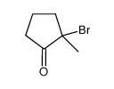 2-bromo-2-methylcyclopentan-1-one Structure