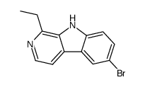 6-bromo-1-ethyl-β-carboline结构式