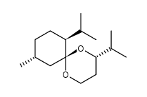 (2S,6S,7S,10R)-2,7-diisopropyl-10-methyl-1,5-dioxaspiro[5.5]undecane结构式