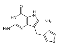 2,6-diamino-3,5-di-hydro-7-(thien-3-ylmethyl)-4H-pyrrolo[3,2-d]pyrimidin-4-one Structure