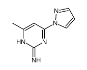 4-methyl-6-pyrazol-1-ylpyrimidin-2-amine Structure