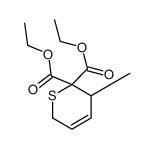 diethyl 5-methyl-2,5-dihydrothiopyran-6,6-dicarboxylate结构式