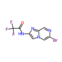 N-(6-Bromoimidazo[1,2-a]pyrazin-2-yl)-2,2,2-trifluoroacetamide Structure