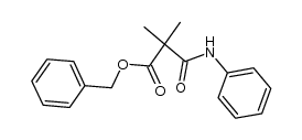 3-anilino-2,2-dimethyl-3-oxo-propanoic acid phenylmethyl ester Structure