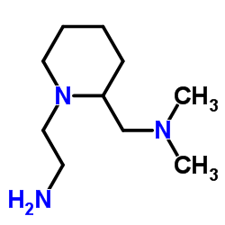 2-{2-[(Dimethylamino)methyl]-1-piperidinyl}ethanamine结构式