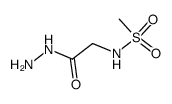 (methanesulfonamido)acethydrazide Structure