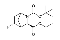 Racemic-(3R,5R)-2-tert-butyl 3-ethyl 5-fluoro-2-azabicyclo[2.2.1]heptane-2,3-dicarboxylate Structure