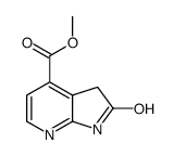 methyl 2-oxo-1,3-dihydropyrrolo[2,3-b]pyridine-4-carboxylate structure