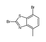 2,7-Dibromo-4-methyl-1,3-benzothiazole结构式