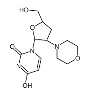 1-[(2R,3R,5S)-5-(hydroxymethyl)-3-morpholin-4-yloxolan-2-yl]pyrimidine-2,4-dione结构式