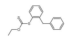 2-benzylphenyl O-ethyl dithiocarbonate结构式
