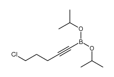 diisopropyl 5-chloropent-1-ynylboronate结构式