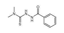 4-benzoyl-1,1-dimethylthiosemicarbazide结构式