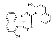 3-phenyl-N-[6-(3-phenylprop-2-enoylamino)-[1,2]thiazolo[5,4-d][1,2]thiazol-3-yl]prop-2-enamide Structure