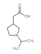 2-(1-Isopropyl-3-pyrrolidinyl)acetic acid structure