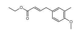 ethyl 4-(3-methyl-4-methoxyphenyl)-2-butenoate结构式