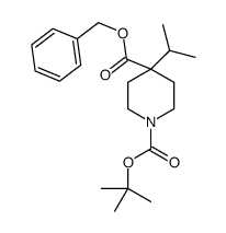 BENZYL N-BOC-4-ISOPROPYL-4-PIPERIDINECARBOXYLATE Structure