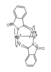 (silver)2(saccharinate)2(N,N`-diethylethylenediamine)2 Structure