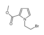 methyl 1-(2-bromoethyl)pyrrole-2-carboxylate结构式