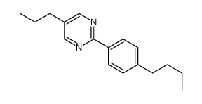 2-(4-N-丁基苯基)-5-N-丙基嘧啶结构式