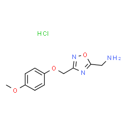 ({3-[(4-Methoxyphenoxy)methyl]-1,2,4-oxadiazol-5-yl}methyl)amine hydrochloride picture