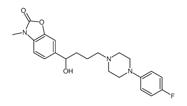 6-[4-[4-(4-fluorophenyl)piperazin-1-yl]-1-hydroxybutyl]-3-methyl-1,3-benzoxazol-2-one Structure