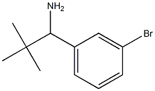 1-(3-溴苯基)-2,2-二甲基丙-1-胺结构式