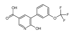 6-oxo-5-[3-(trifluoromethoxy)phenyl]-1H-pyridine-3-carboxylic acid结构式